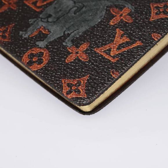 LOUIS VUITTON Catgram Cayenne Clemence Note Cover Orange GI0358 LV Auth 92886 - Picture 15 of 16